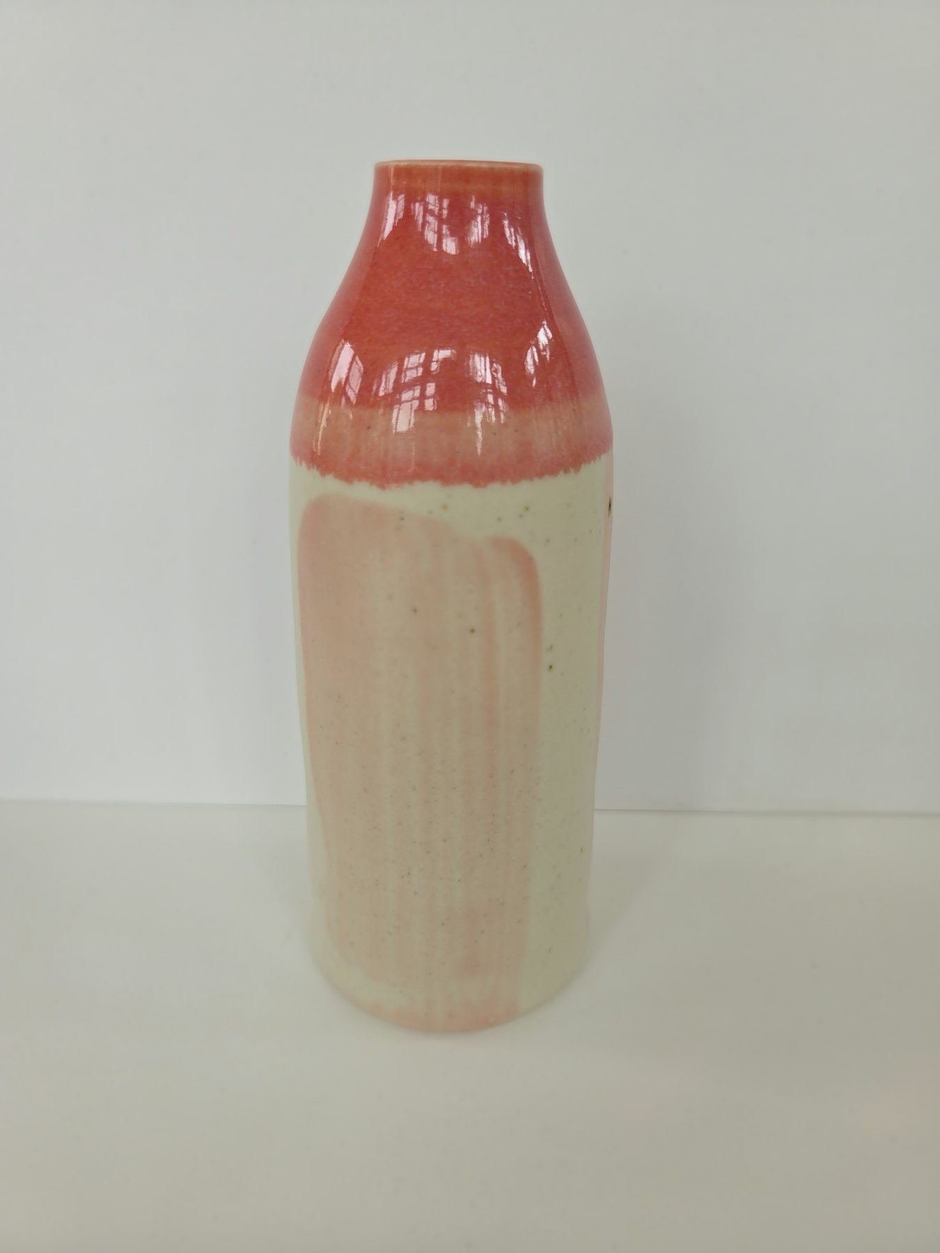 Bottle, White and pink
