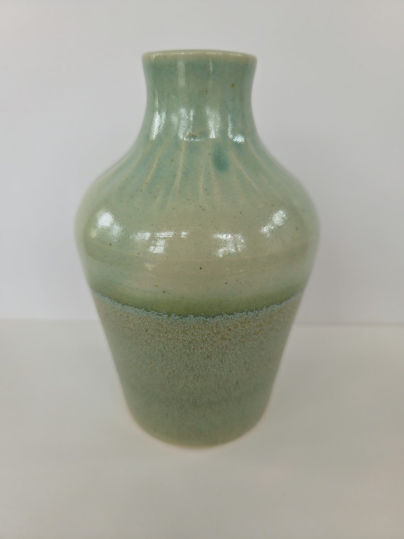 Vase, Two-tone green