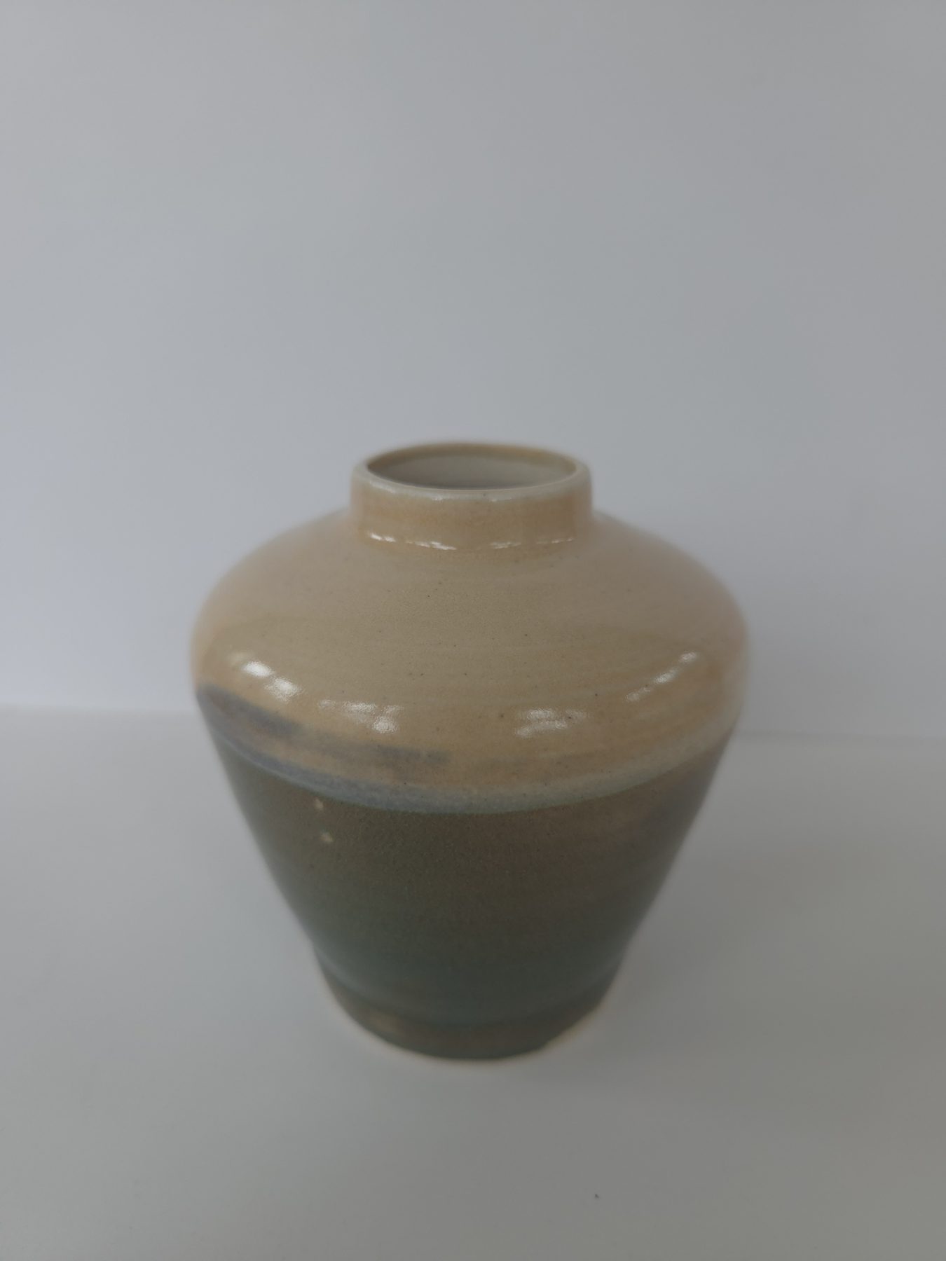 Vase, Coral, ironwood green