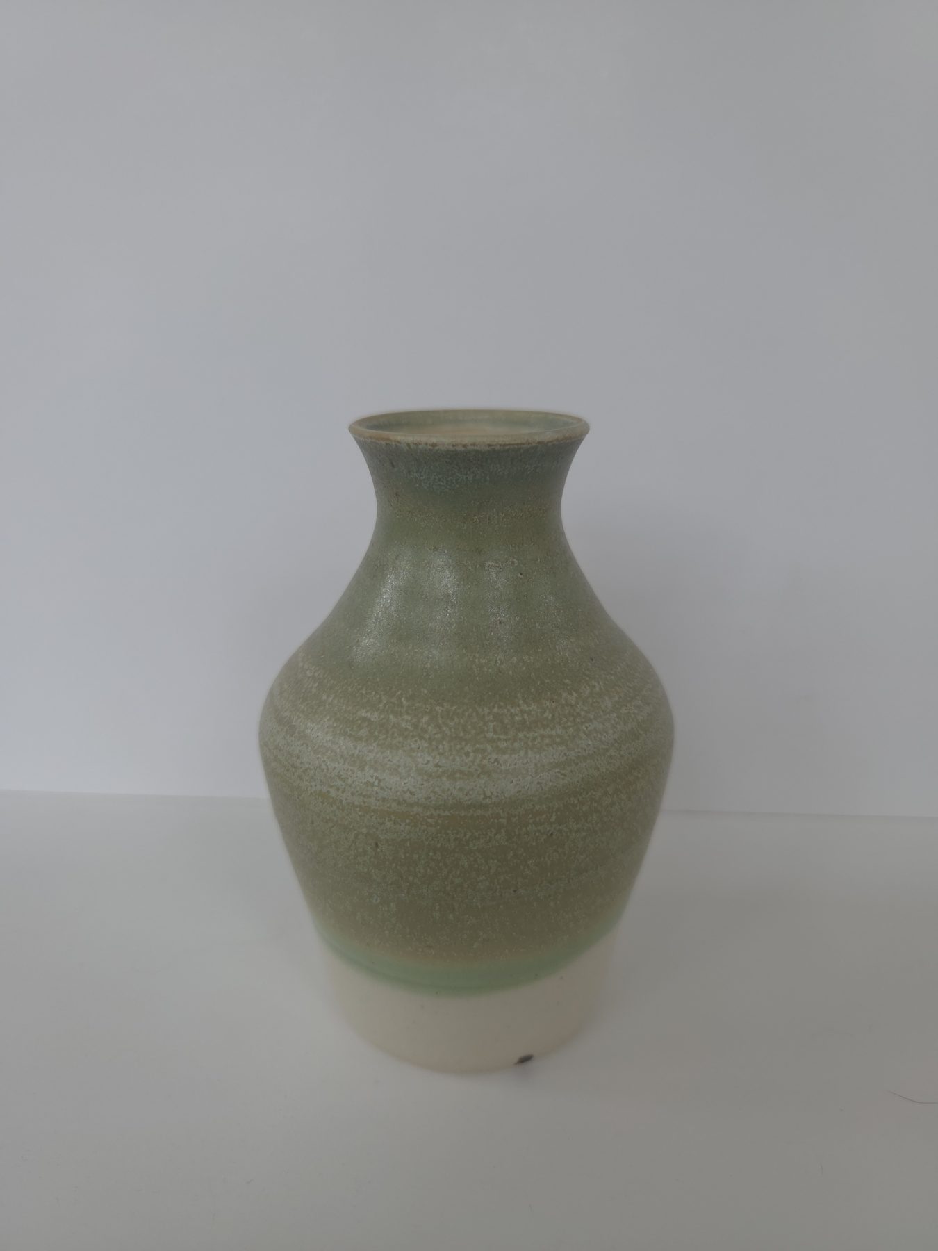 Vase, Green, white