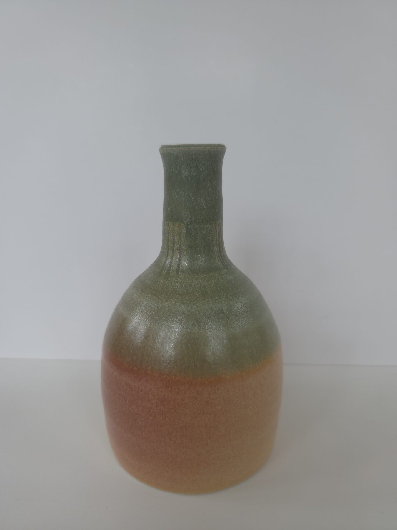 Bottle, Green, flushed coral