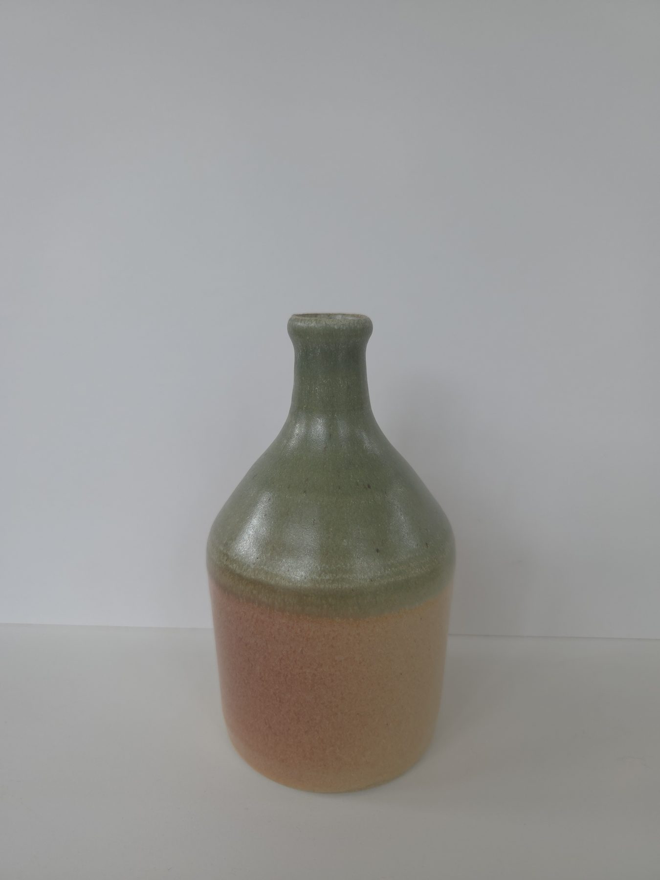 Bottle, Flushed coral, green
